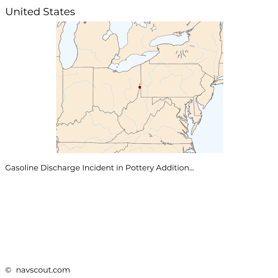 Gasoline Discharge Incident in Pottery Addition, Ohio Under ...