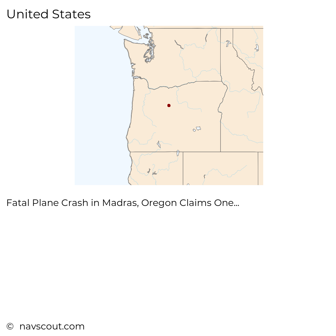 Fatal Plane Crash in Madras, Oregon Claims One Life